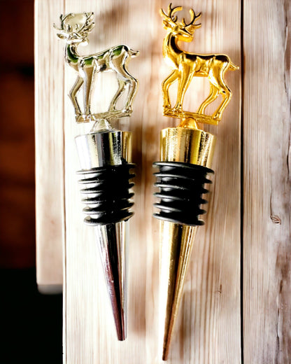 Eksklusiv Metal Vinprop med Hjort - Elegant og Funktionel, mulighed for personlig gravering