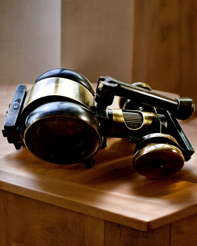 Binocular Nautica - Eksklusivt Vintage Tilbehør - Håndlavet med Mulighed for Gravering, dekoration til kontoret, premium