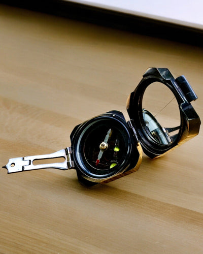 Solid, premium kaptajnskompas "Navigator" - med mulighed for personlig gravering