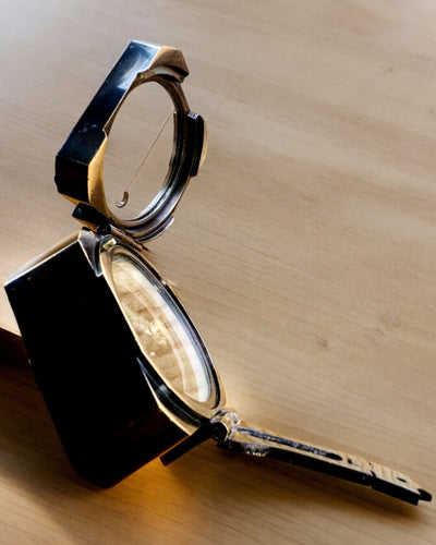 Solid, premium kaptajnskompas "Navigator" - med mulighed for personlig gravering