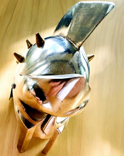 Gladiatorisk Riddermaske "Sparta" - mulighed for personliggørelse med gravering