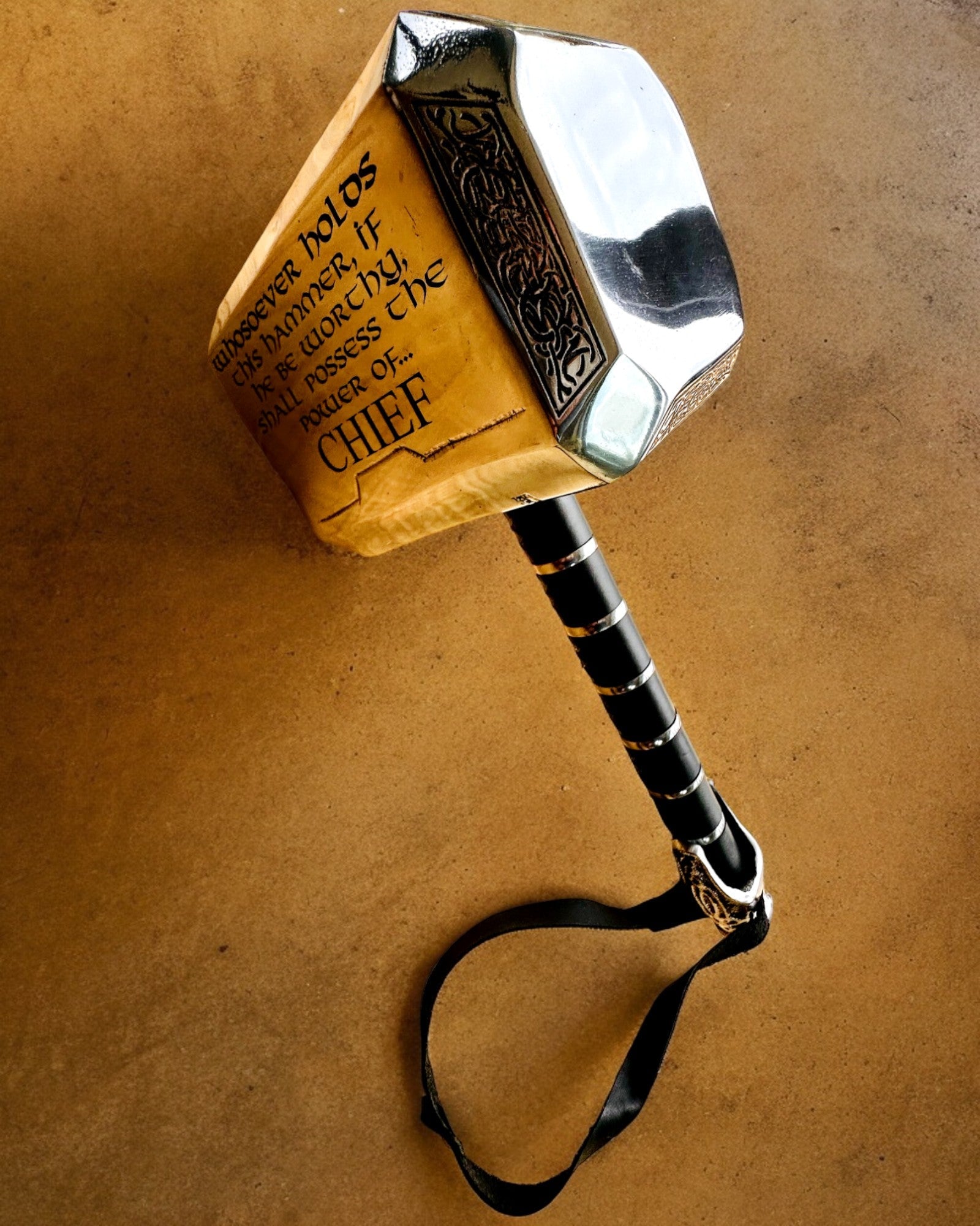 Thors Hammer "Chief" - Håndlavet Håndværkerhammer, personliggørelse med gravering som gave