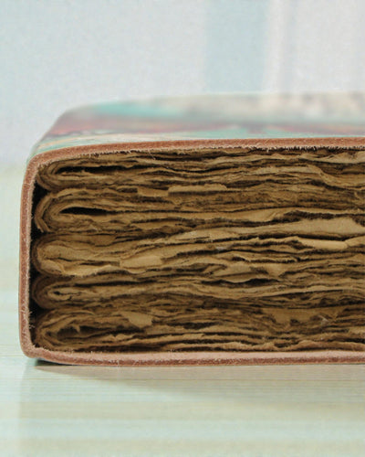 Lædernotatbog Inspirationssommerfugl Skjul aldrig dine vinger – 13 × 18 cm