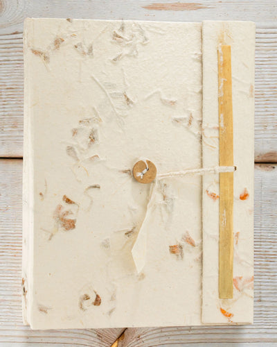 Stor lokta-notesbog Botanical Bloom – blomster (45 ark, 21 x 15 cm)