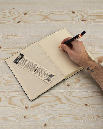 Stor notesbog Lokta Mountain Path – Hver bjergtop begynder med en plan (45 ark, 21 x 15 cm)