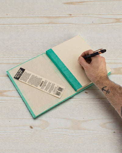 Kunstnerisk Lokta-notesbog Mosaik – Mini Fliser Turkis (45 ark, 21 x 15 cm)