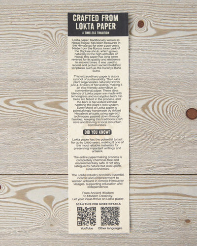 Kunstnerisk Lokta-notesbog Mosaik – Mini Fliser Turkis (45 ark, 21 x 15 cm)