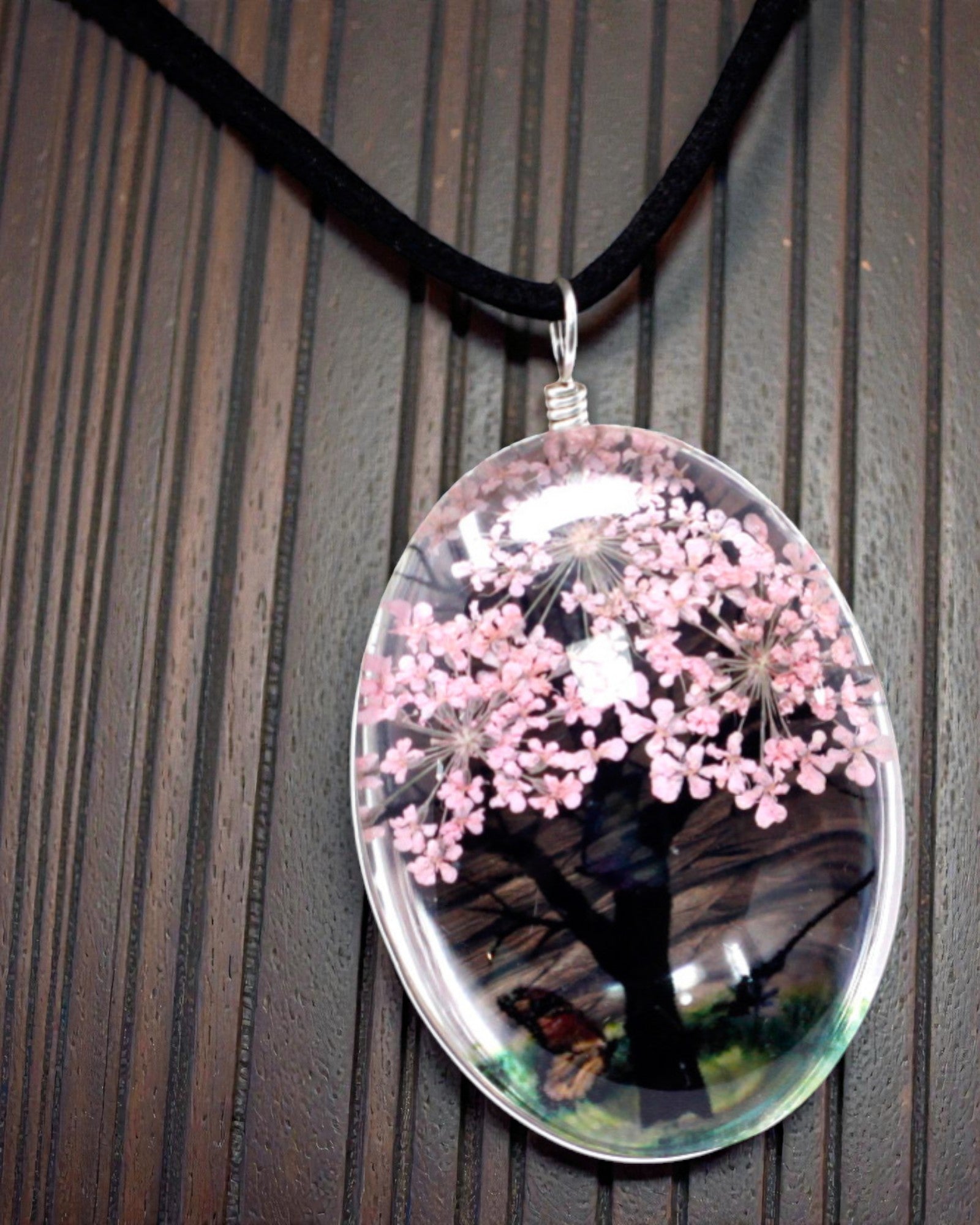 Rosenhave – Smykkesæt med tørrede blomster Livets Træ