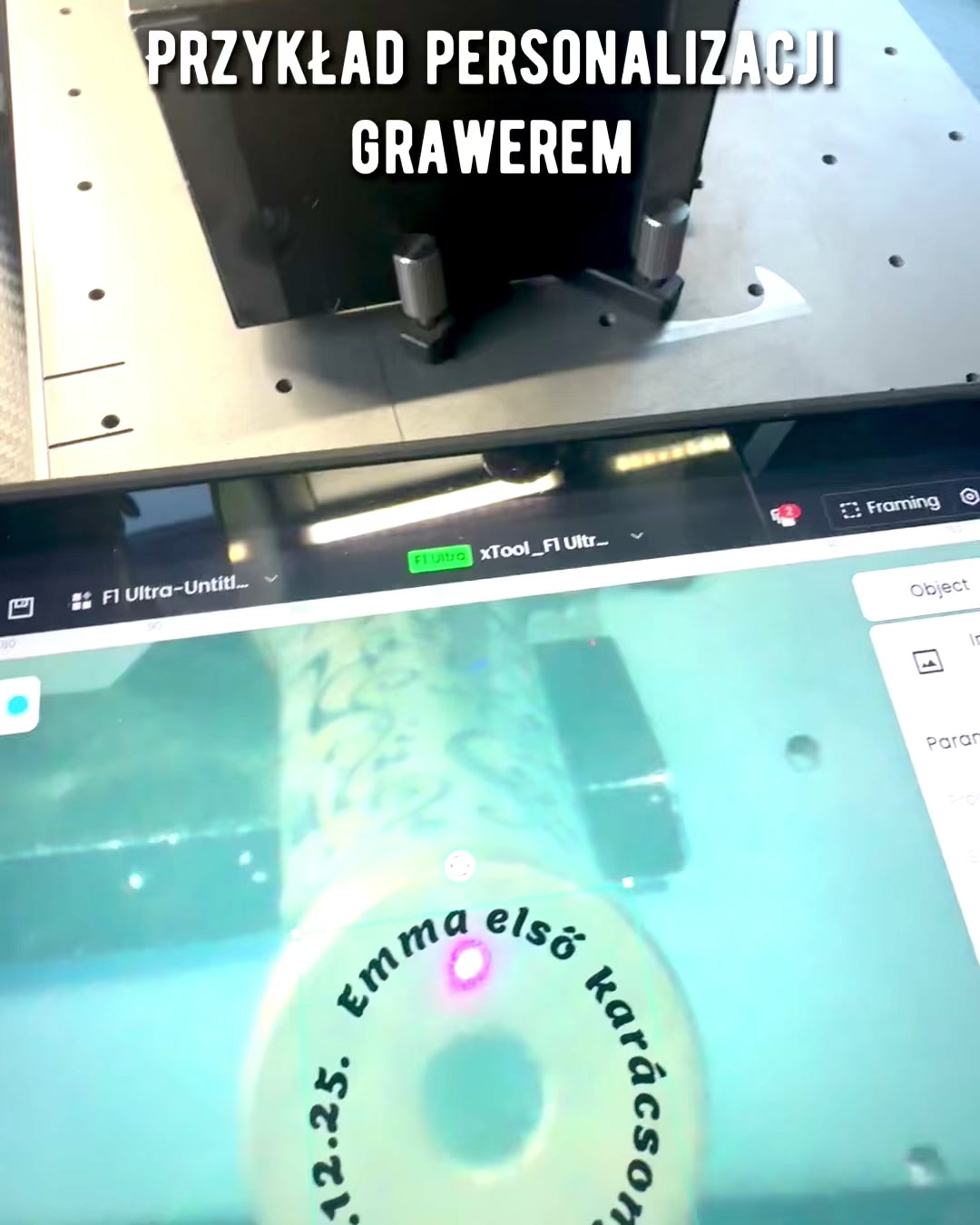 Vintage Kalejdoskop “Emerald Dreams”, 15 cm – håndlavet, med mulighed for personlig gravering som gave