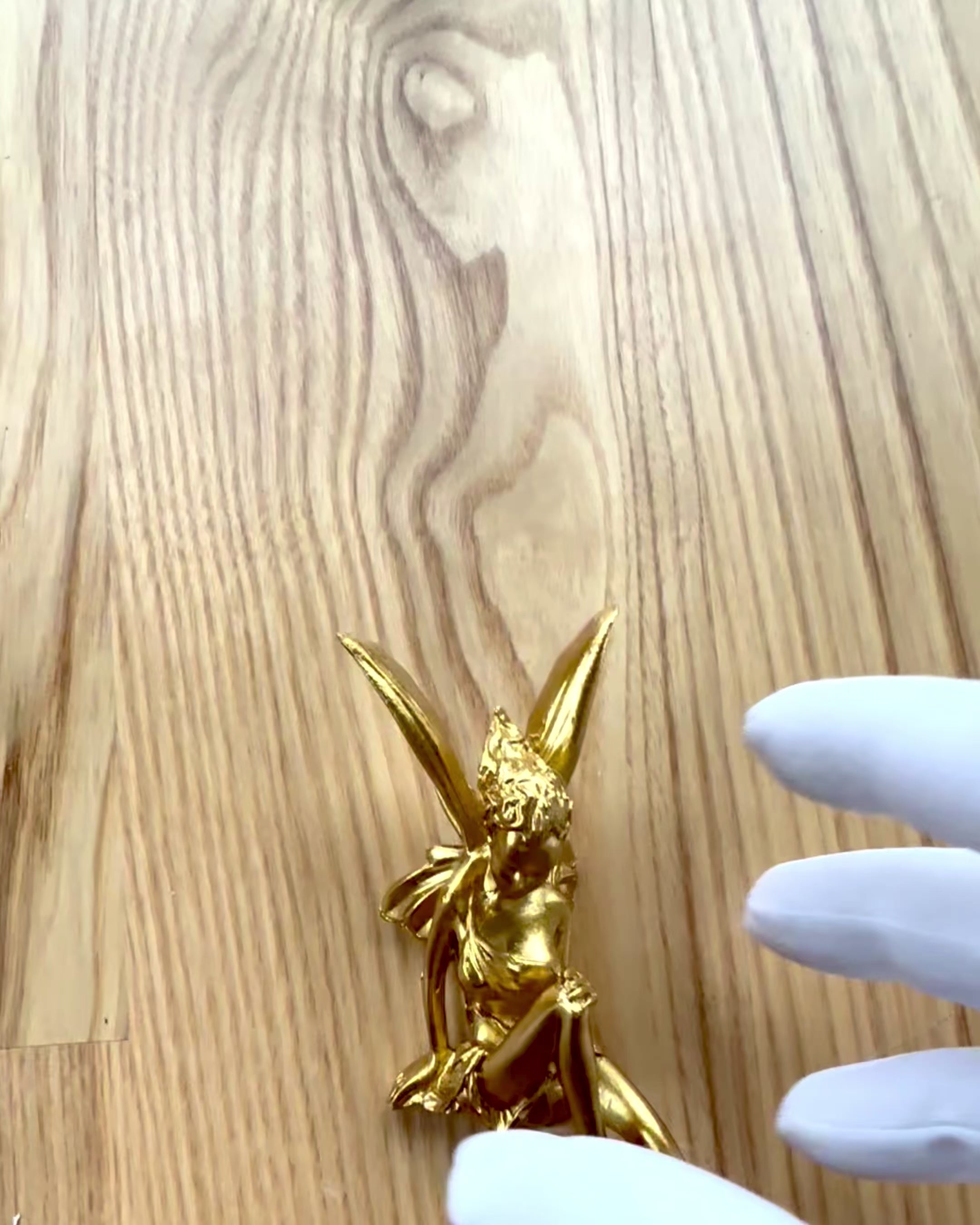 Lille Gylden Drømmefe – Figur med Mulighed for Gravering