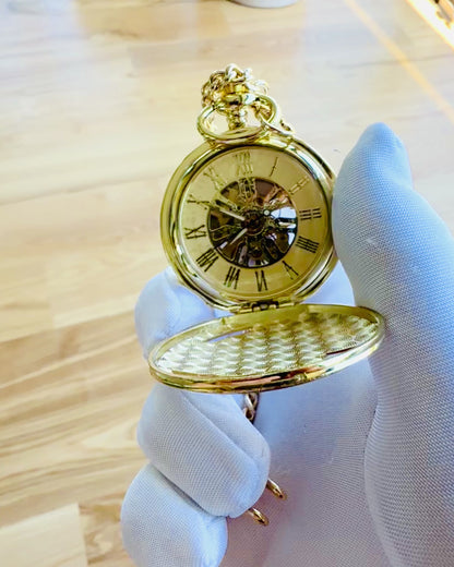 Lommeur "Imperial Tog", mulighed for personlig gravering, farve guld