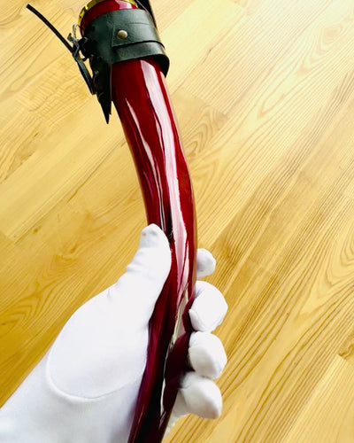 Krigers hornkrus - Rød - med mulighed for personlig gravering