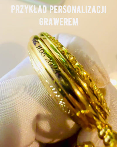 "Złoty Majestat" - Luksuriøst Mekanisk Lommeur med Gennemsigtigt Kerne. Personliggørelse med Gravering