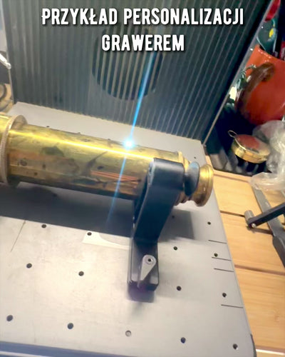 Kongelig Kikkert "Voyager 1818" – Eksklusiv, Messing, 83 cm, håndlavet, etui af Naturlæder – Samlerudgave, personliggørelse med gravering som gave