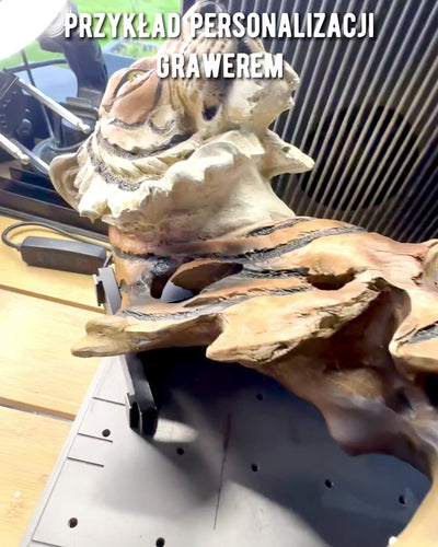 Statuette "Tiger Jungle King" med Gravering Mulighed, figur 29 cm høj, dekoration som gave