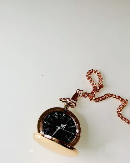 Lommeur i Klassisk Stil – Rosaguld, Vintage Elegance