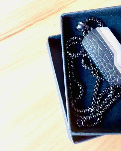 Herrehalskæde Dog Tag „SteelVision” – rustfrit stål, 15 varianter, tilpasning med gravering