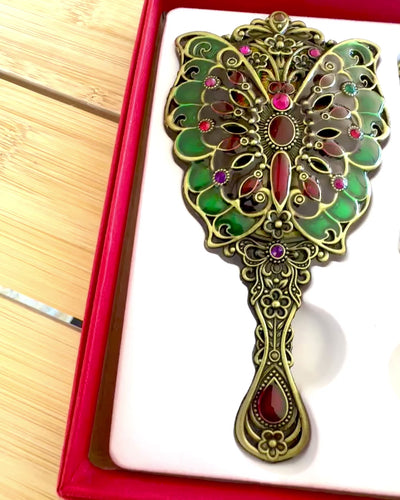 Spejlsæt "Sommerfugleelegance" med Kam