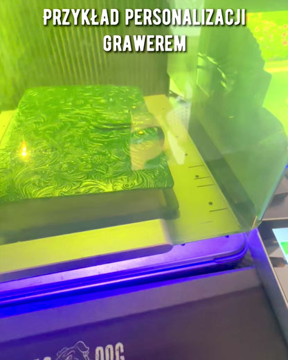 Lædernotatbog Vintage "Floralis" – håndpræget, 400 sider, mulighed for gravering, 2 varianter