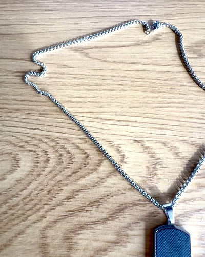 Herrehalskæde Dog Tag „SteelVision” – rustfrit stål, 15 varianter, tilpasning med gravering