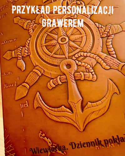 Notebooks med nautisk tema "Nautica" med mulighed for personlig gravering, som gave