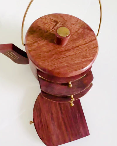 Retro Træ "Teæske" med Mulighed for Gravering