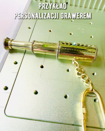 Lomme Teleskop "Złota Przygoda" - nøglering med mulighed for personalisering