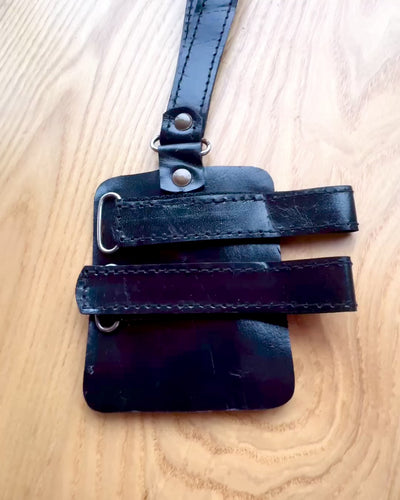 Håndlavede Black Panther-etui til Stok med Mulighed for Gravering - Håndlavet af Naturlæder