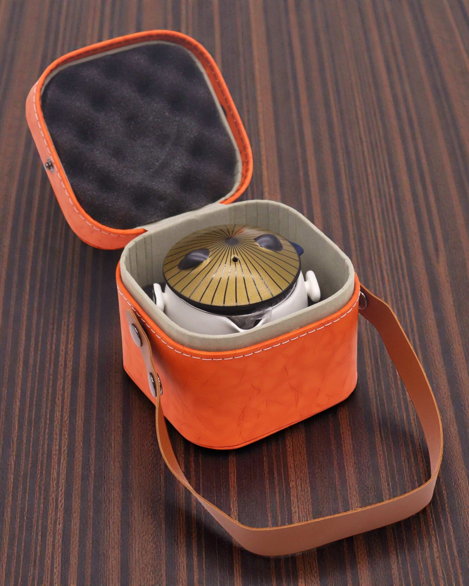 Panda – Rejsesæt til te med låg og 2 kopper