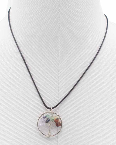 Halskæde Livets Træ Chakraernes Balance – Natursten