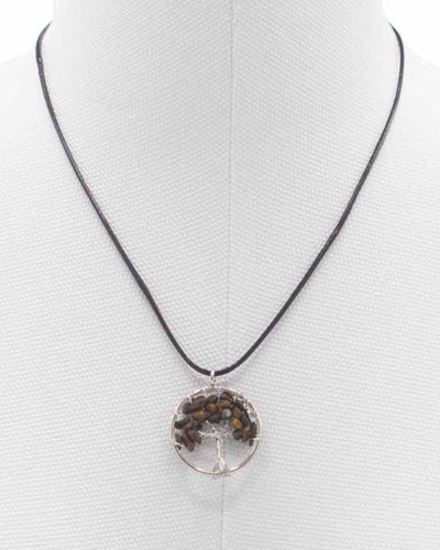 Halskæde Livets Træ Beskyttelse og Selvtillid – Tigerøje