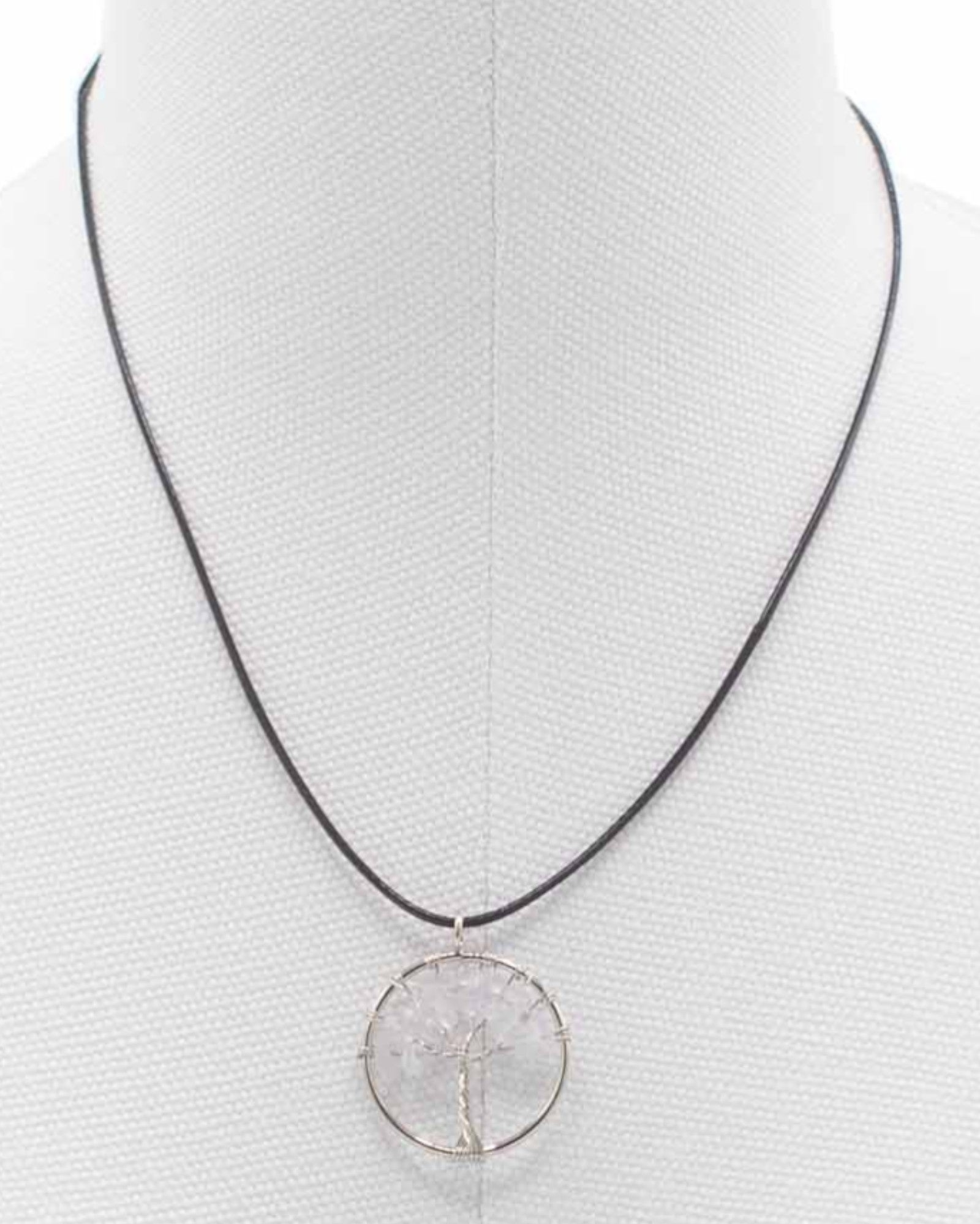 Halskæde Livets Træ Ren Energi – Bjergkrystal