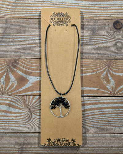 Halskæde Livets Træ Styrke og Beskyttelse – Sort Agat