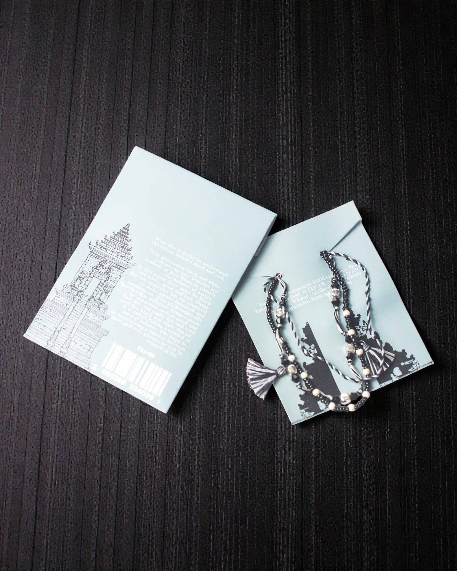 Tempelarmbånd i snor Yin Yang – Naturens balance