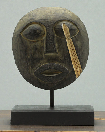 Timoresisk Maske Forfædrenes Vogter 27x20 cm – Antik